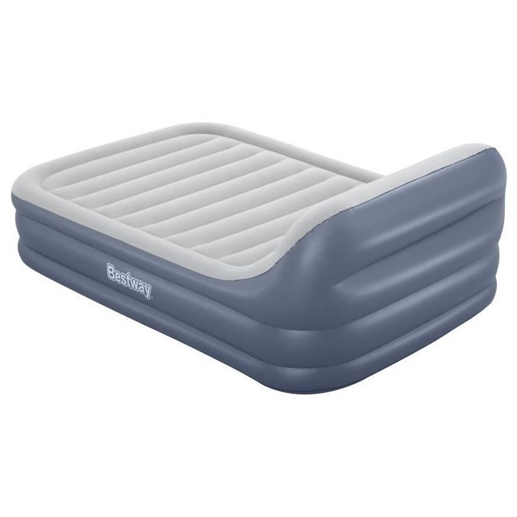 Lit gonflable - BESTWAY - 67923 - Tritech™ SleekFlow™ - 2 places, 226 x 152 x 84 cm, tete de lit, pompe intégrée Lit gonflable - BESTWAY - 67923 - Tritech™ SleekFlow™ - 2 places, 226 x 152 x 84 cm, tete de lit, pompe intégrée
