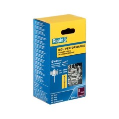 RAPID - Rivets - 4 x 12mm Alu ALU - Boite de 500