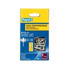 RAPID - Rivets - 4.8 x 10mm Alu ALU - Boite de 350
