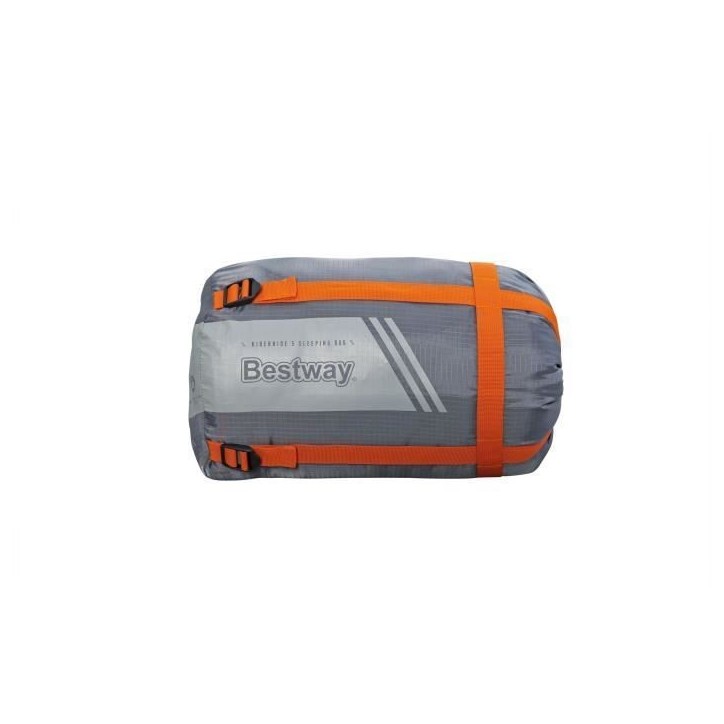 Sac de couchage - BESTWAY - 68103 - 180 x 75 cm - Idéal 3°C a 8°C - Polyester 210T Sac de couchage - BESTWAY - 68103 - 180 x 75 cm - Idéal 3°C a 8°C - Polyester 210T
