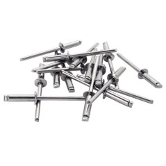 Rivets inoxydables Rapid Ø4.8x10mm. Blister de 50 pcs