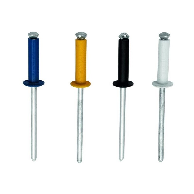 RAPID Rivets automobile 4 couleurs 4x16mm en alu