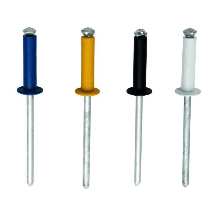 RAPID Rivets automobile 4 couleurs 4x16mm en alu RAPID Rivets automobile 4 couleurs 4x16mm en alu