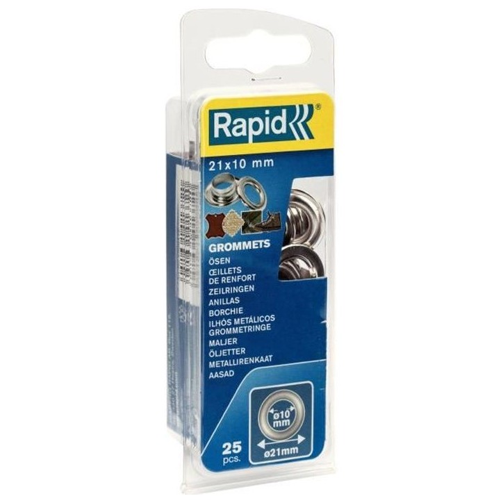 RAPID 25 oeillets de renfort 10mm