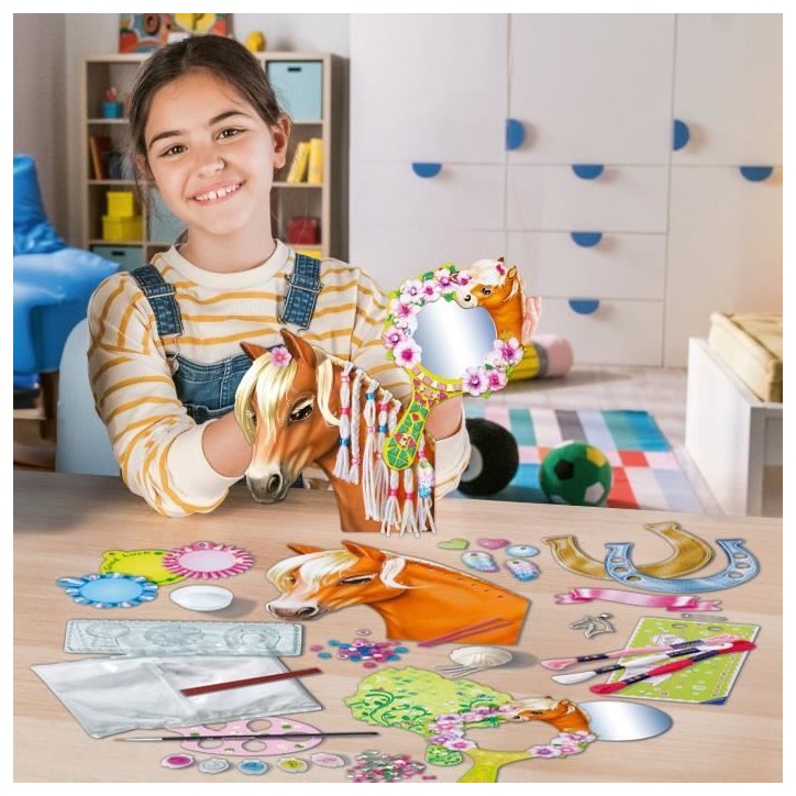 Ravensburger-Be Creative Cheval–kit Multi-activités Horses–10 créations–Activité détente et créative–Des 7 ans–23 Ravensburger-Be Creative Cheval–kit Multi-activités Horses–10 créations–Activité détente et créative–Des 7 ans–23