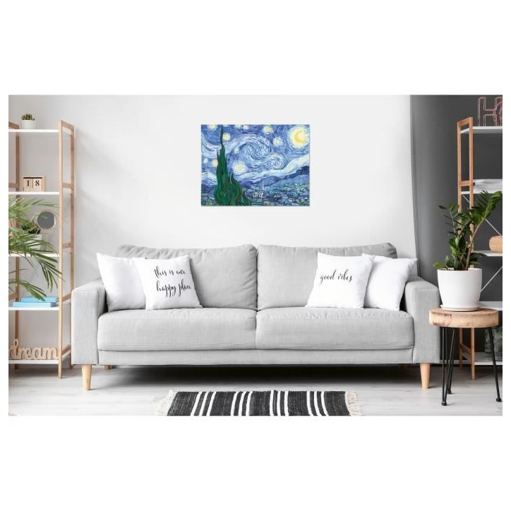 Ravensburger–CreArt Toiles 30x40 cm–Van Gogh/La nuit étoilée–Peinture par numéros–Adulte-Activité détente et créat Ravensburger–CreArt Toiles 30x40 cm–Van Gogh/La nuit étoilée–Peinture par numéros–Adulte-Activité détente et créat