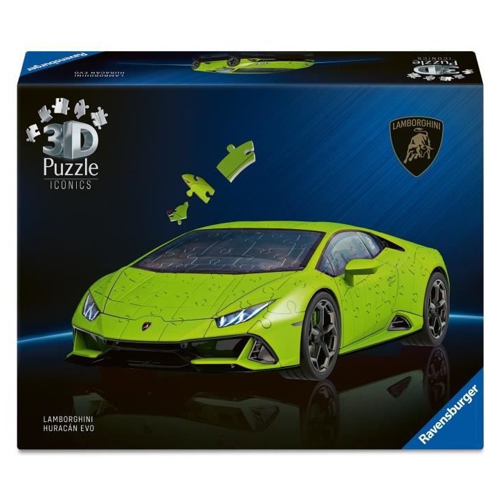 Puzzle 3D Iconics - Lamborghini Huracán EVO - Edition verte Puzzle 3D Iconics - Lamborghini Huracán EVO - Edition verte