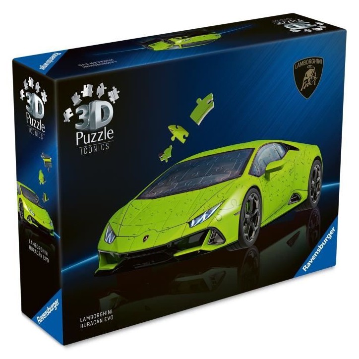 Puzzle 3D Iconics - Lamborghini Huracán EVO - Edition verte Puzzle 3D Iconics - Lamborghini Huracán EVO - Edition verte