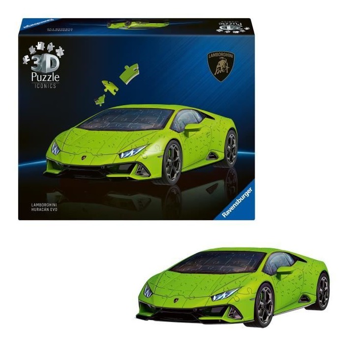 Puzzle 3D Iconics - Lamborghini Huracán EVO - Edition verte Puzzle 3D Iconics - Lamborghini Huracán EVO - Edition verte