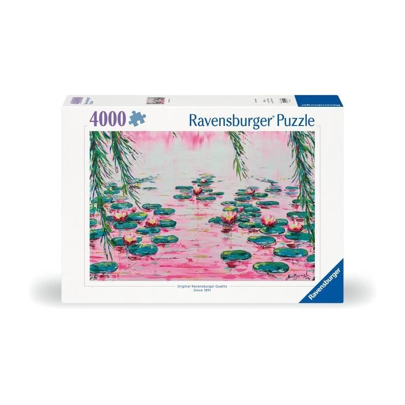 4000 p Les nénuphars roses