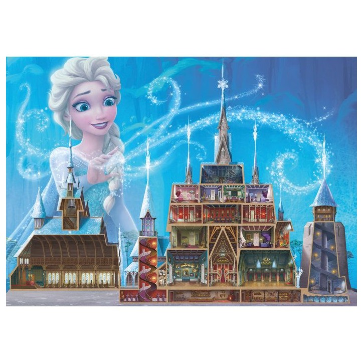 Puzzle - RAVENSBURGER - Castles Elsa - 1000 pieces - Multicolore - Pour enfants et adultes Puzzle - RAVENSBURGER - Castles Elsa - 1000 pieces - Multicolore - Pour enfants et adultes