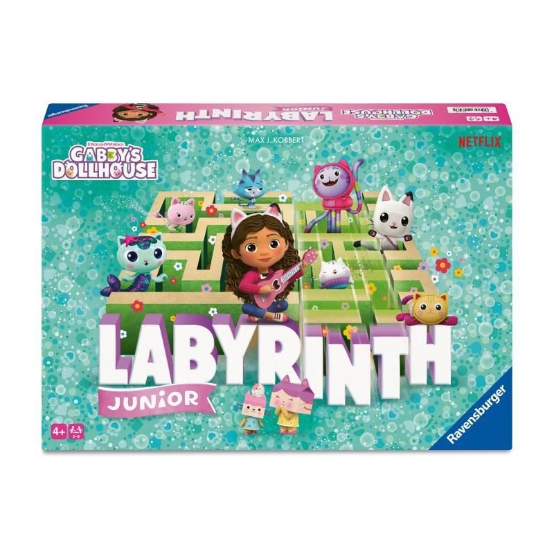 Jeu de société ravensburger gabby's dollhouse junior laybrinth