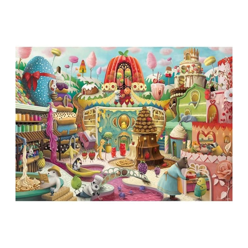 Puzzle 1000 pieces : La rue de la douceur