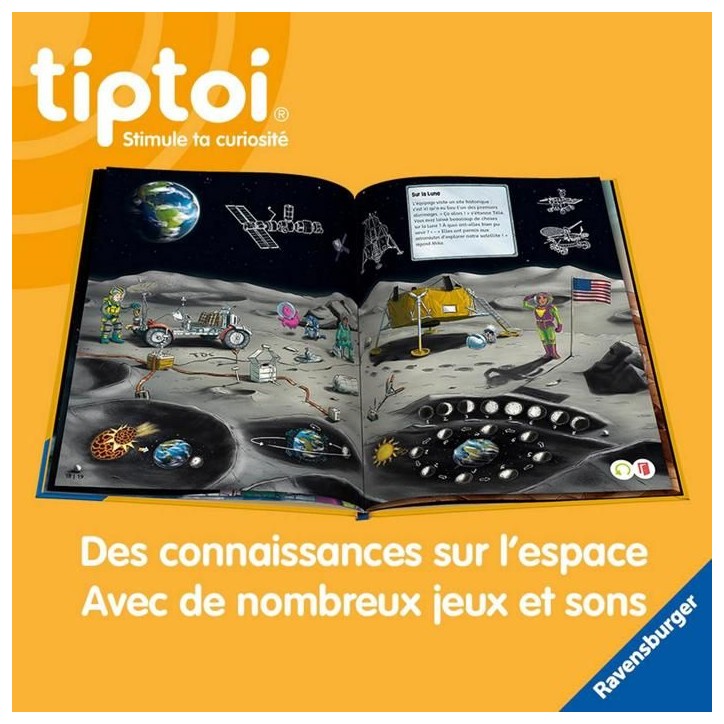 Livre interactif - RAVENSBURGER - Tiptoi - Espace Astronautique - Jeux et musiques - 6 ans et plus Livre interactif - RAVENSBURGER - Tiptoi - Espace Astronautique - Jeux et musiques - 6 ans et plus