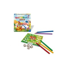 Roule Gribouille a la ferme - Jeu de société - Coloriage - Des 5 ans