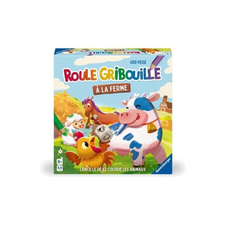 Roule Gribouille a la ferme - Jeu de société - Coloriage - Des 5 ans - Ravensburger Roule Gribouille a la ferme - Jeu de société - Coloriage - Des 5 ans - Ravensburger