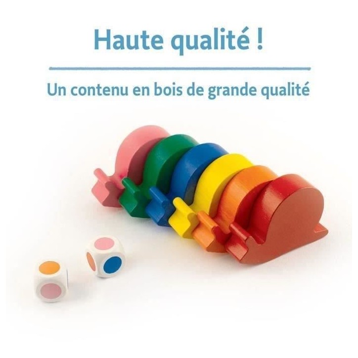 Allez les escargots - Ravensburger - Jeu de société enfants - Jeu de parcours - 2 a 6 joueurs - Des 3 ans Allez les escargots - Ravensburger - Jeu de société enfants - Jeu de parcours - 2 a 6 joueurs - Des 3 ans