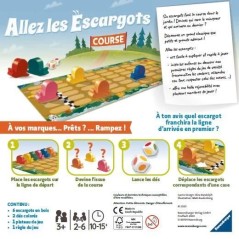 Allez les escargots - Ravensburger - Jeu de société enfants - Jeu de