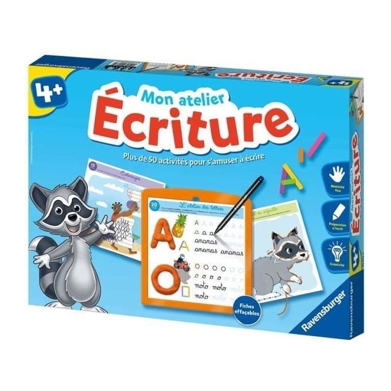 Mon atelier Ecriture - Coffret complet éducatif - Apprentissage de l'