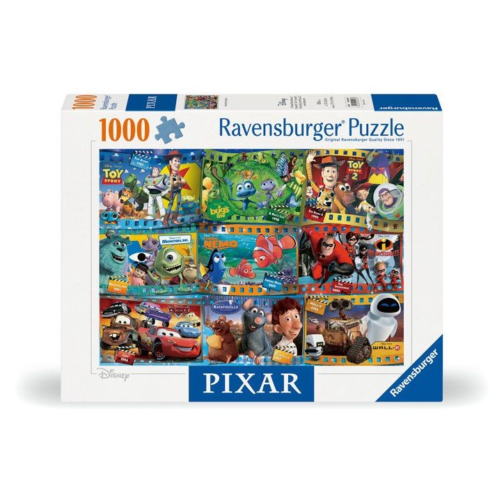 Ravensburger - Puzzle Adulte - Puzzle 1000 pieces - Les films Disney Pixar - des 14 ans - Puzzle de qualité supérieure -120002 Ravensburger - Puzzle Adulte - Puzzle 1000 pieces - Les films Disney Pixar - des 14 ans - Puzzle de qualité supérieure -120002