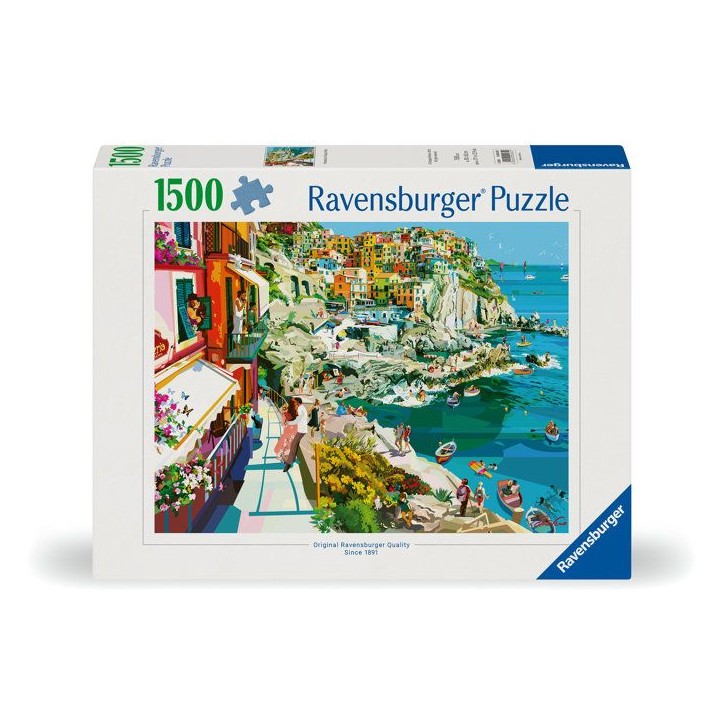 Ravensburger - Puzzle Adulte - Puzzle 1500 pieces - Romance aux Cinque Terre -des 14 ans - Puzzle de qualité supérieure - 1200 Ravensburger - Puzzle Adulte - Puzzle 1500 pieces - Romance aux Cinque Terre -des 14 ans - Puzzle de qualité supérieure - 1200