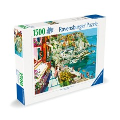Ravensburger - Puzzle Adulte - Puzzle 1500 pieces - Romance aux Cinque Terre -des 14 ans - Puzzle de qualité supérieure - 1200