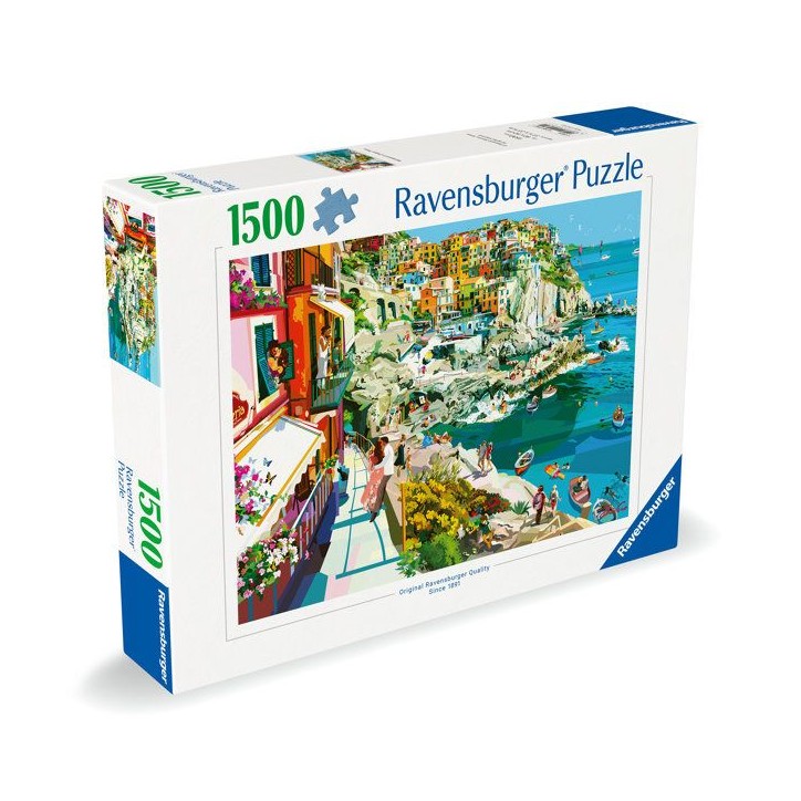 Ravensburger - Puzzle Adulte - Puzzle 1500 pieces - Romance aux Cinque Terre -des 14 ans - Puzzle de qualité supérieure - 1200 Ravensburger - Puzzle Adulte - Puzzle 1500 pieces - Romance aux Cinque Terre -des 14 ans - Puzzle de qualité supérieure - 1200