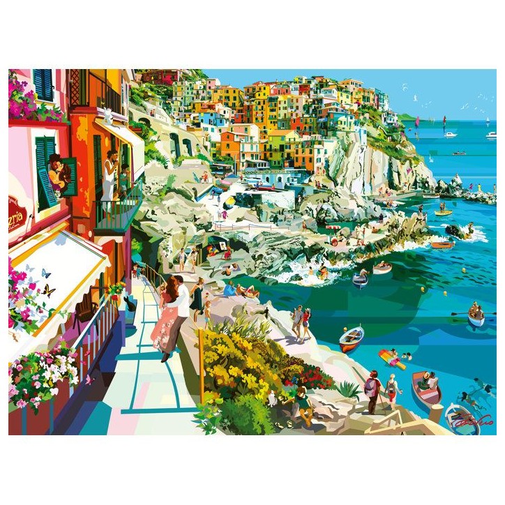 Ravensburger - Puzzle Adulte - Puzzle 1500 pieces - Romance aux Cinque Terre -des 14 ans - Puzzle de qualité supérieure - 1200 Ravensburger - Puzzle Adulte - Puzzle 1500 pieces - Romance aux Cinque Terre -des 14 ans - Puzzle de qualité supérieure - 1200