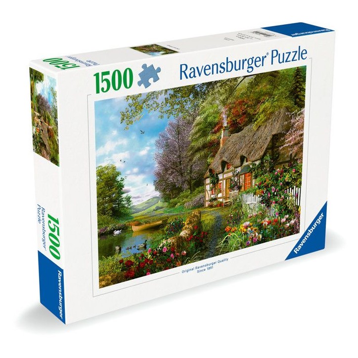 Ravensburger - Puzzle Adulte - Puzzle 1500 pieces - Cottage de campagne - des 14 ans - Puzzle de qualité supérieure - 12000700 Ravensburger - Puzzle Adulte - Puzzle 1500 pieces - Cottage de campagne - des 14 ans - Puzzle de qualité supérieure - 12000700