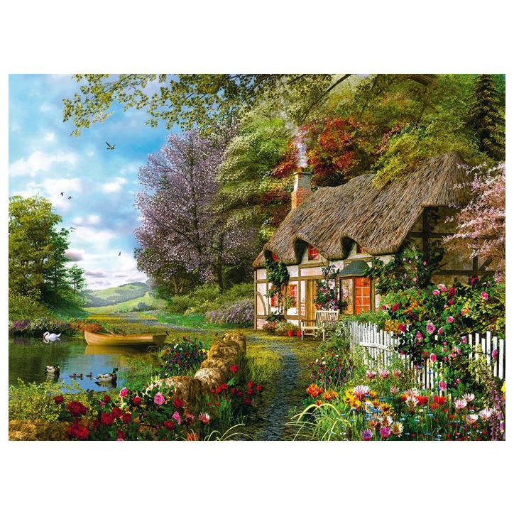 Ravensburger - Puzzle Adulte - Puzzle 1500 pieces - Cottage de campagne - des 14 ans - Puzzle de qualité supérieure - 12000700 Ravensburger - Puzzle Adulte - Puzzle 1500 pieces - Cottage de campagne - des 14 ans - Puzzle de qualité supérieure - 12000700