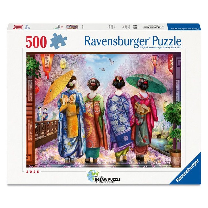 Ravensburger - Puzzle 500 pieces - Promenade fleurie - Adultes et enfants des 12 ans - Puzzle de qualité supérieure - 12001702 Ravensburger - Puzzle 500 pieces - Promenade fleurie - Adultes et enfants des 12 ans - Puzzle de qualité supérieure - 12001702