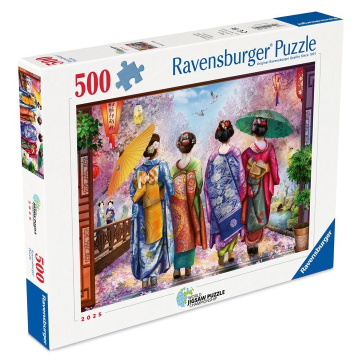 Ravensburger - Puzzle 500 pieces - Promenade fleurie - Adultes et enfants des 12 ans - Puzzle de qualité supérieure - 12001702 Ravensburger - Puzzle 500 pieces - Promenade fleurie - Adultes et enfants des 12 ans - Puzzle de qualité supérieure - 12001702