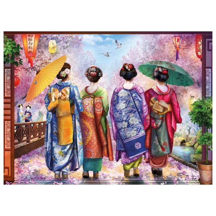 Ravensburger - Puzzle 500 pieces - Promenade fleurie - Adultes et enfants des 12 ans - Puzzle de qualité supérieure - 12001702 Ravensburger - Puzzle 500 pieces - Promenade fleurie - Adultes et enfants des 12 ans - Puzzle de qualité supérieure - 12001702