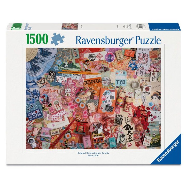 Ravensburger - Puzzle Adulte - Puzzle 1500 pieces - Voyage a Tokyo - des 14 ans - Puzzle de qualité supérieure - 12001703 Ravensburger - Puzzle Adulte - Puzzle 1500 pieces - Voyage a Tokyo - des 14 ans - Puzzle de qualité supérieure - 12001703