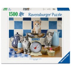 Ravensburger - Puzzle Adulte - Puzzle 1500 pieces - Chatons dans la cu