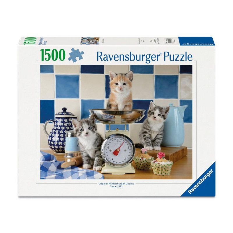 Ravensburger - Puzzle Adulte - Puzzle 1500 pieces - Chatons dans la cu