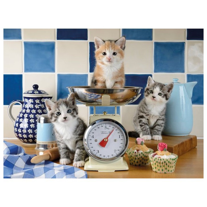Ravensburger - Puzzle Adulte - Puzzle 1500 pieces - Chatons dans la cuisine - des 14 ans - Puzzle de qualité supérieure - 1200 Ravensburger - Puzzle Adulte - Puzzle 1500 pieces - Chatons dans la cuisine - des 14 ans - Puzzle de qualité supérieure - 1200