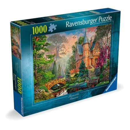 Ravensburger - Puzzle Adulte - Puzzle 1000 pieces - Manoir Terracotta - des 14 ans - Puzzle de qualité supérieure -12001717