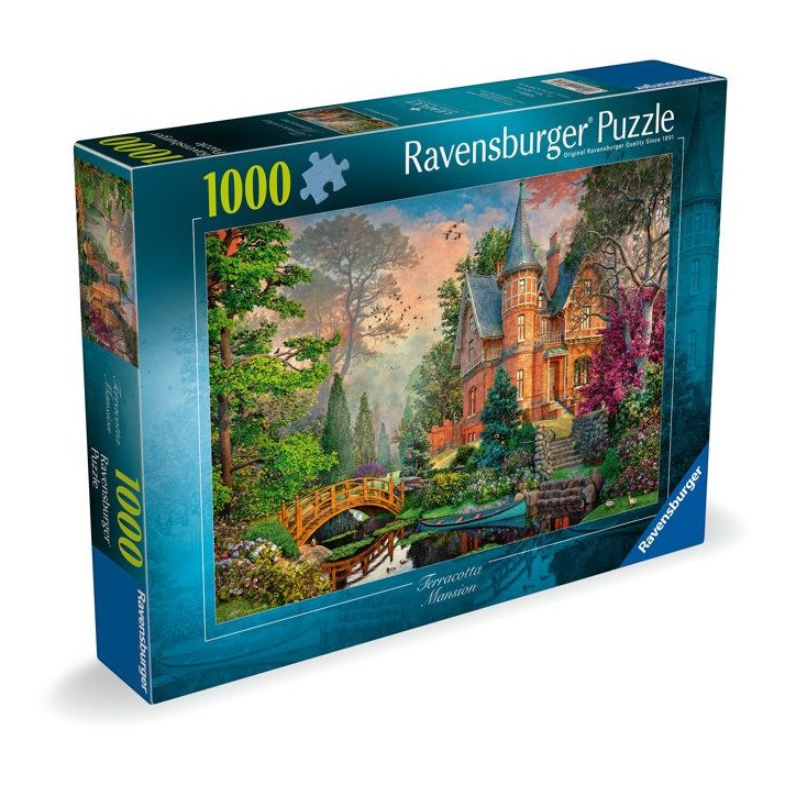 Ravensburger - Puzzle Adulte - Puzzle 1000 pieces - Manoir Terracotta - des 14 ans - Puzzle de qualité supérieure -12001717
