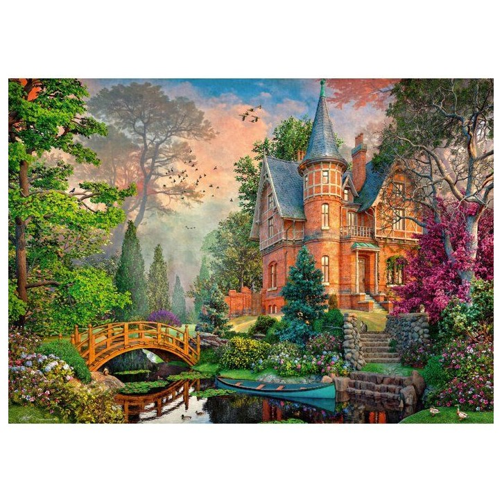 Ravensburger - Puzzle Adulte - Puzzle 1000 pieces - Manoir Terracotta - des 14 ans - Puzzle de qualité supérieure -12001717