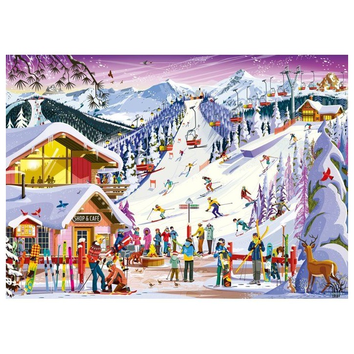 Ravensburger - Puzzle Adulte - Puzzle 1000 pieces - Au rythme des pistes - des 14 ans - Puzzle de qualité supérieure -12001719 Ravensburger - Puzzle Adulte - Puzzle 1000 pieces - Au rythme des pistes - des 14 ans - Puzzle de qualité supérieure -12001719