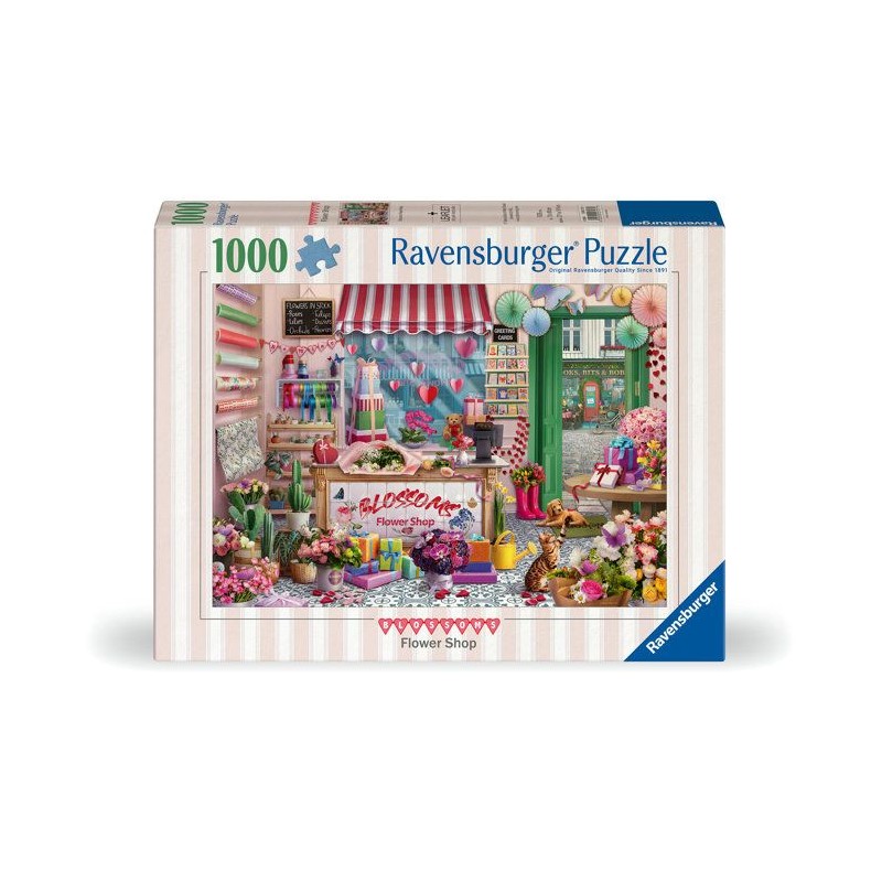 Ravensburger - Puzzle Adulte - Puzzle 1000 pieces - La boutique de fle