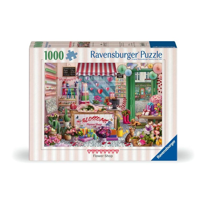 Ravensburger - Puzzle Adulte - Puzzle 1000 pieces - La boutique de fleurs -des 14 ans - Puzzle de qualité supérieure - 1200172 Ravensburger - Puzzle Adulte - Puzzle 1000 pieces - La boutique de fleurs -des 14 ans - Puzzle de qualité supérieure - 1200172