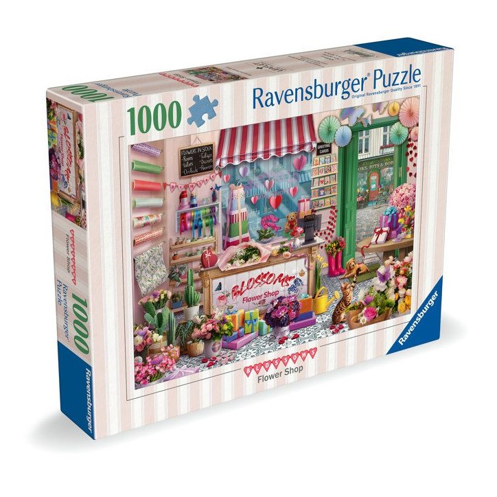 Ravensburger - Puzzle Adulte - Puzzle 1000 pieces - La boutique de fleurs -des 14 ans - Puzzle de qualité supérieure - 1200172 Ravensburger - Puzzle Adulte - Puzzle 1000 pieces - La boutique de fleurs -des 14 ans - Puzzle de qualité supérieure - 1200172