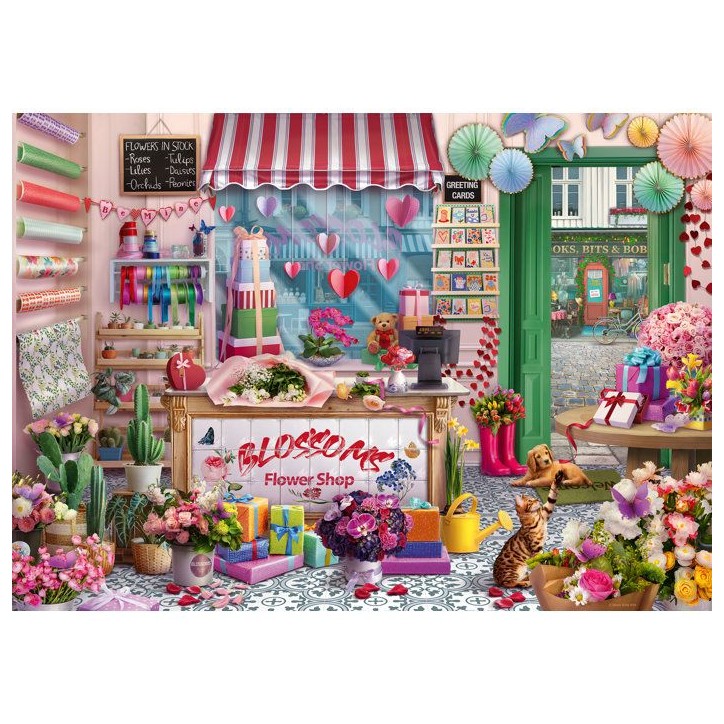 Ravensburger - Puzzle Adulte - Puzzle 1000 pieces - La boutique de fleurs -des 14 ans - Puzzle de qualité supérieure - 1200172 Ravensburger - Puzzle Adulte - Puzzle 1000 pieces - La boutique de fleurs -des 14 ans - Puzzle de qualité supérieure - 1200172