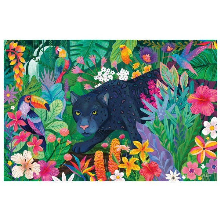 Ravensburger-Puzzle Adulte 3000 pieces-Panthere dans la jungle-des 14 ans-Puzzle de qualité supérieure fabriqué en Europe-120 Ravensburger-Puzzle Adulte 3000 pieces-Panthere dans la jungle-des 14 ans-Puzzle de qualité supérieure fabriqué en Europe-120