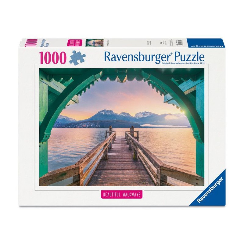 Ravensburger - Puzzle Adulte 1000 pieces - Passerelle du lac d'Annecy