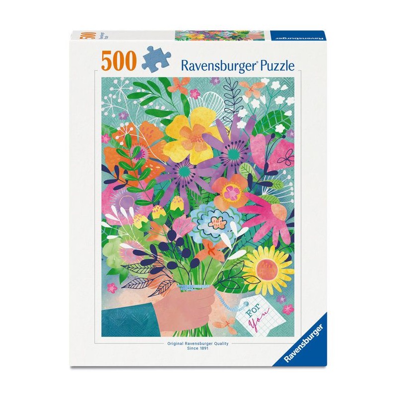 Ravensburger - Puzzle 500 pieces - Saint-Valentin en fleurs - des 12 a