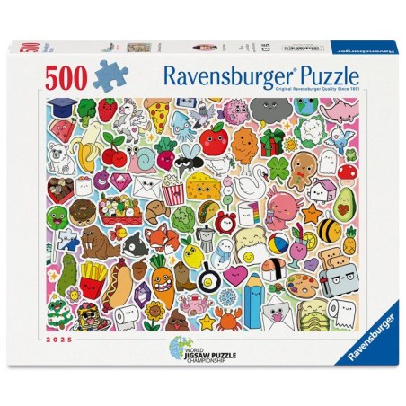 Ravensburger - Puzzle 500 pieces - Stickers kawaii - Adultes et enfant