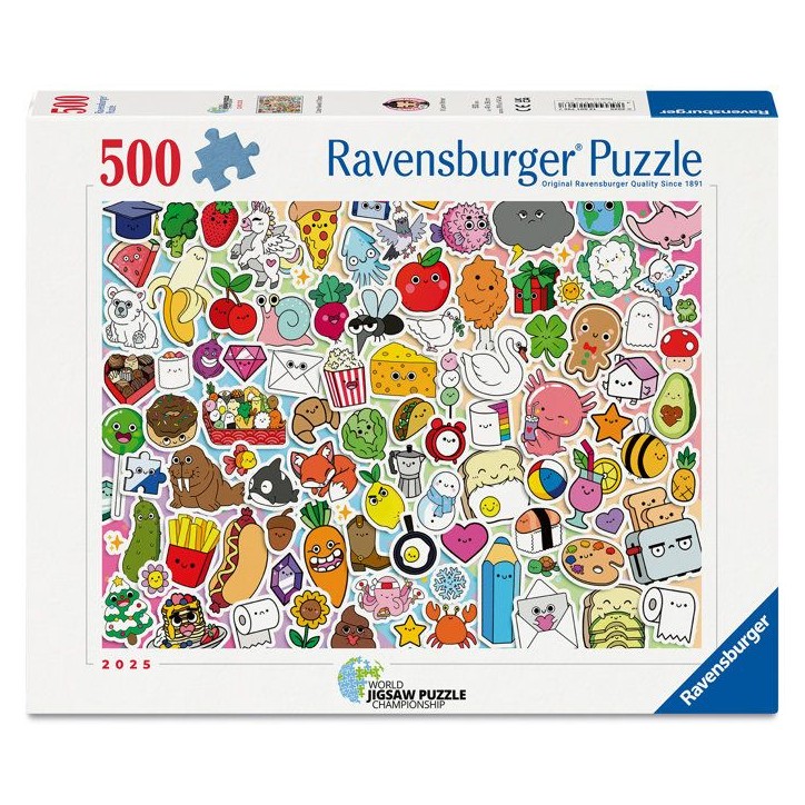 Ravensburger - Puzzle 500 pieces - Stickers kawaii - Adultes et enfants des 12 ans - Puzzle de qualité supérieure - 12001796 Ravensburger - Puzzle 500 pieces - Stickers kawaii - Adultes et enfants des 12 ans - Puzzle de qualité supérieure - 12001796